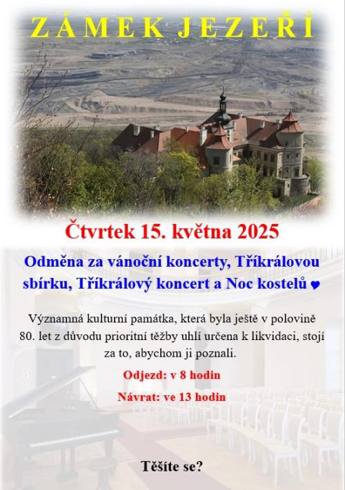 Výlet za odměnu na zámek Jezeří